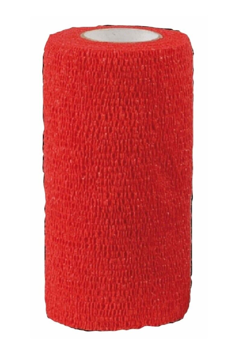 Zelfklevende bandage Equilastic 10cm rood