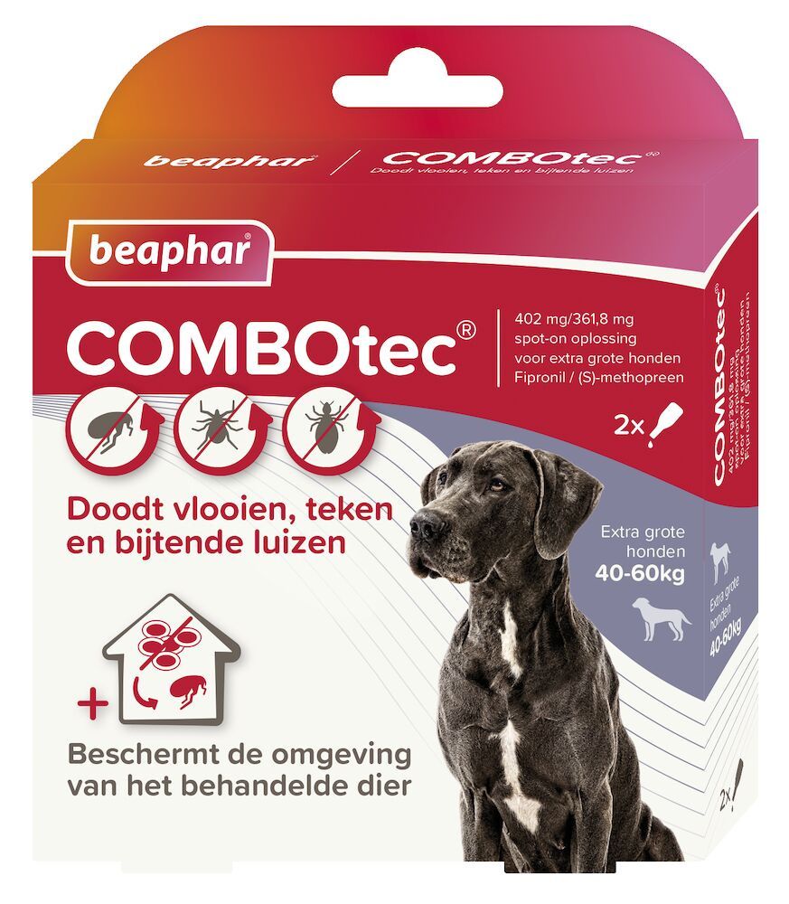 Beaphar COMBOtec Hond 40-60 kg tegen vlooien, teken en luizen