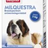 Beaphar Milquestra ontwormingsmiddel hond 4 tabletten