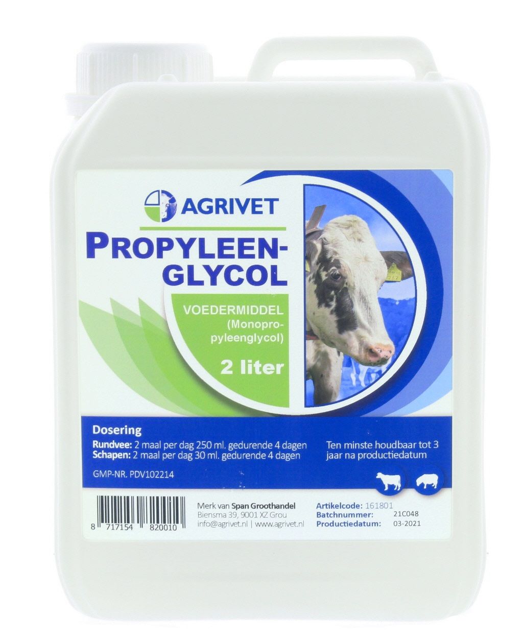 Propyleenglycol Agrivet 2 ltr