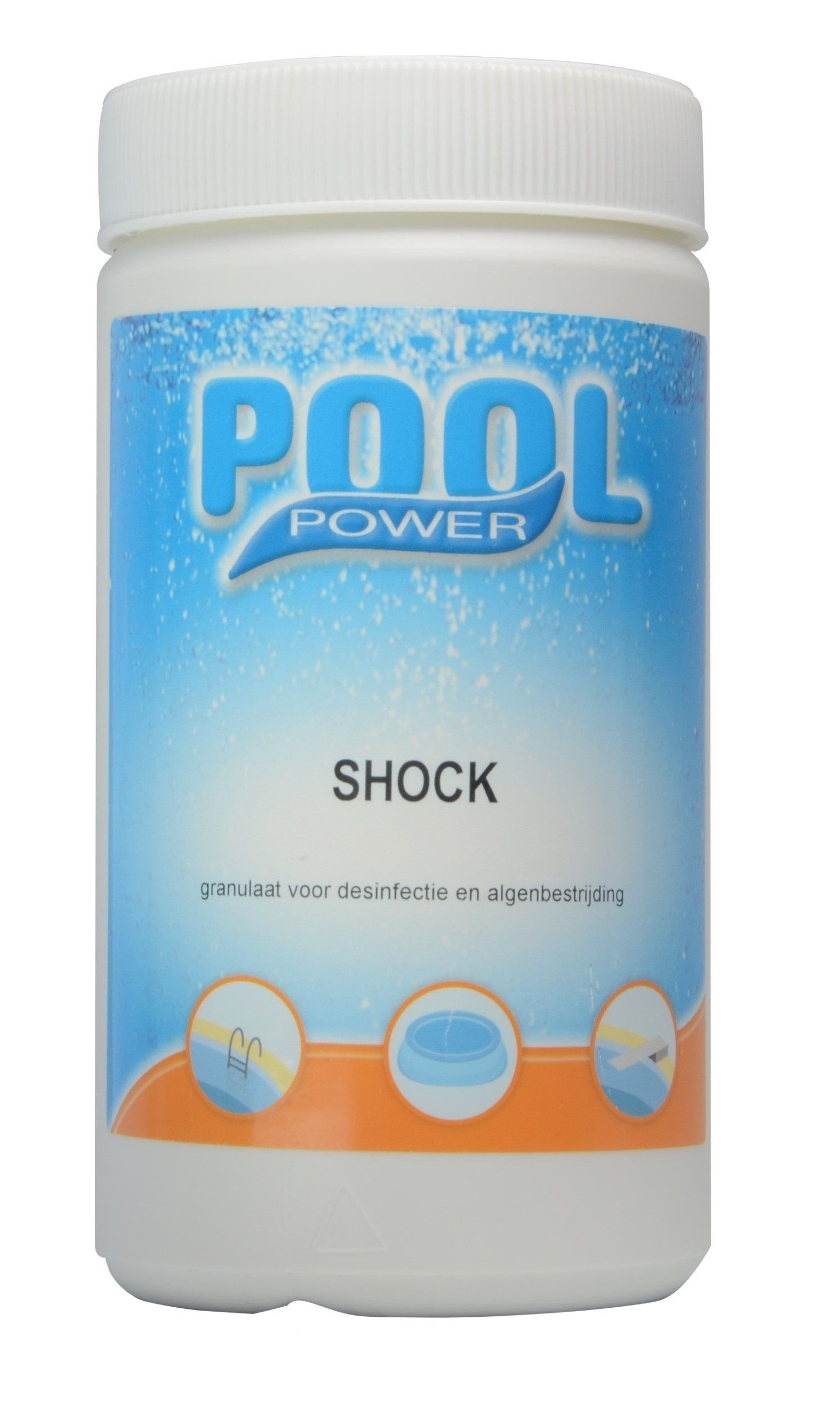 Pool Power Shock zwembad chloor granulaat 1kg