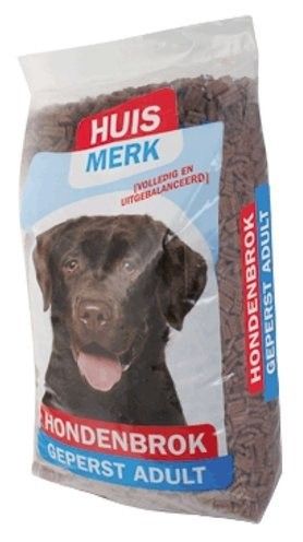 Huismerk hondenvoer geperste brok 20kg