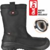 Leren veiligheidslaars gevoerd Sixton Montana OutDry zwart