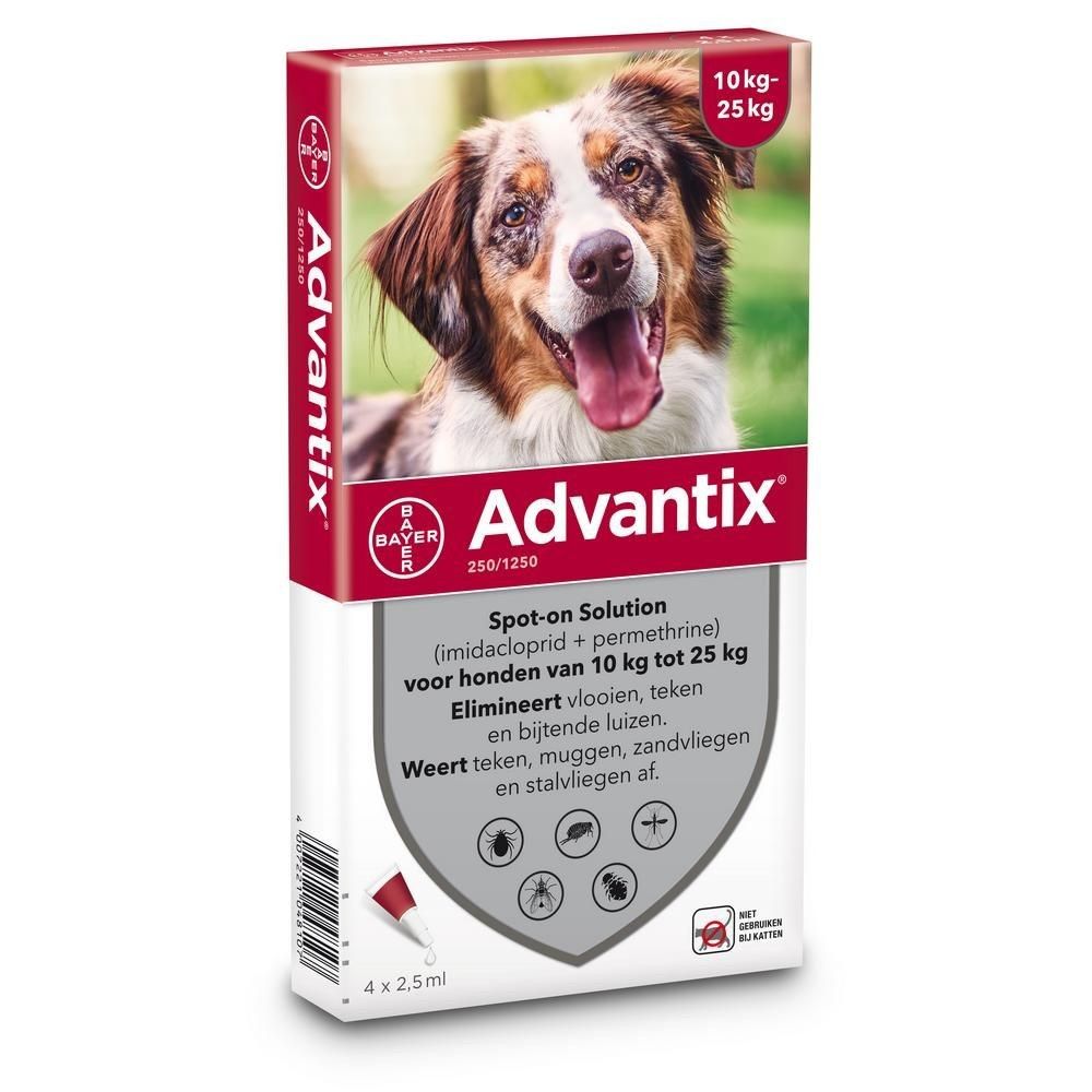 Bayer Advantix voor honden van 10 tot 25kg