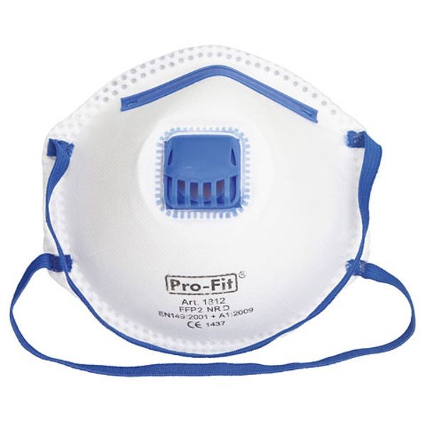 Stofmasker met ademventiel filterklasse FFP2 3 stuks