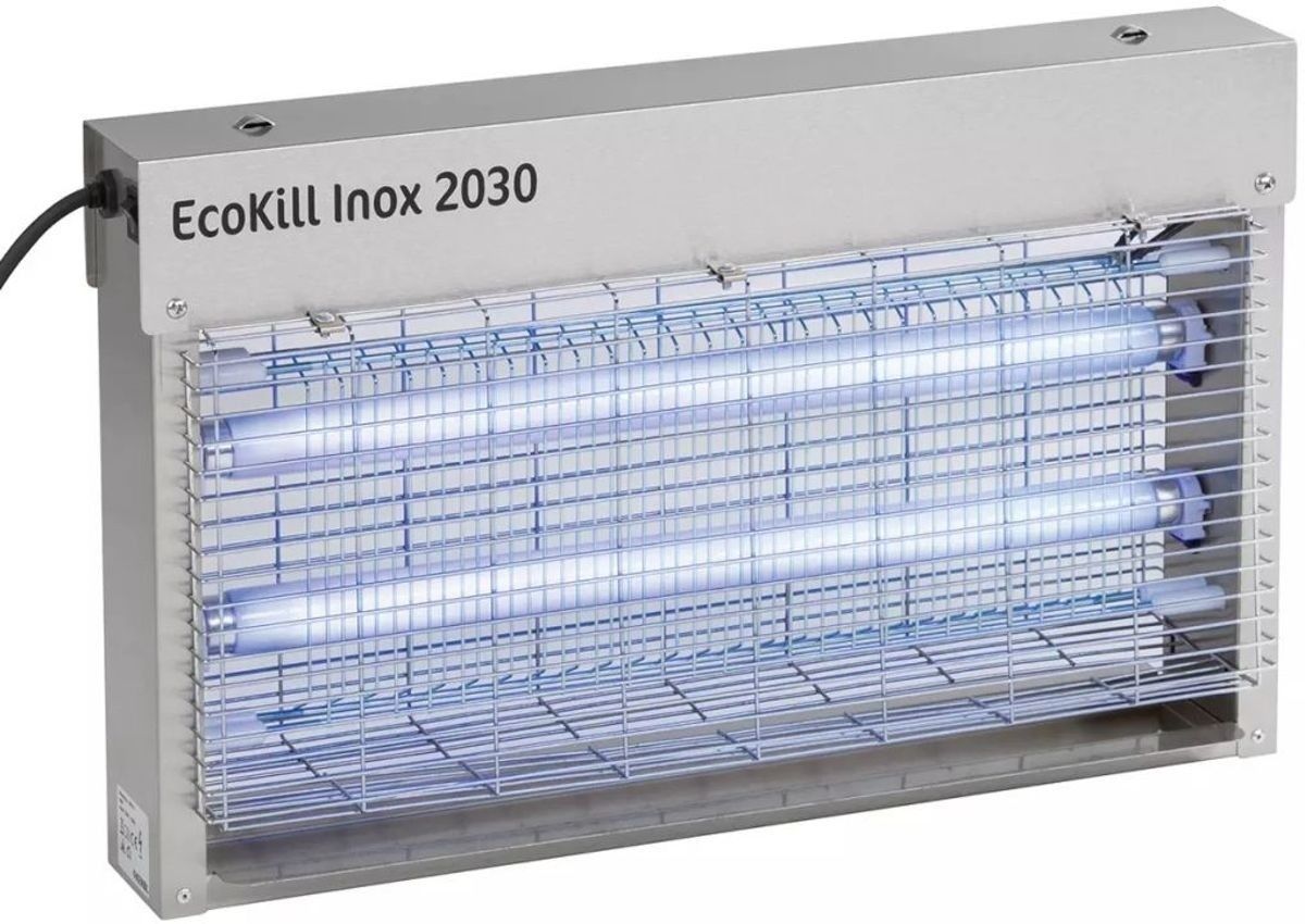 Ecokill Inox 2030 elektrische vliegenvanger  (2x15Watt)