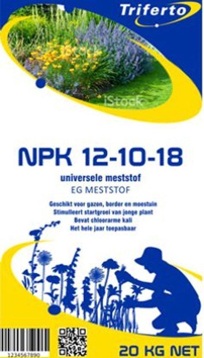 Kunstmest NPK 12-10-18 200kg (10x20kg)