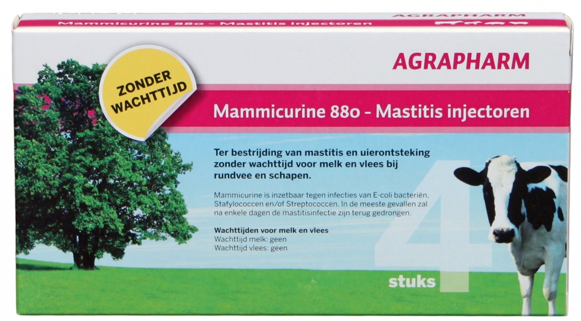 Mammicurine-880 mastitis injectoren 4 stuks