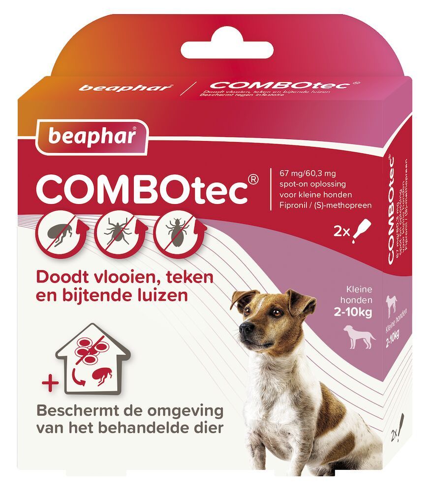 Beaphar COMBOtec Hond 2-10 kg tegen vlooien, teken en luizen