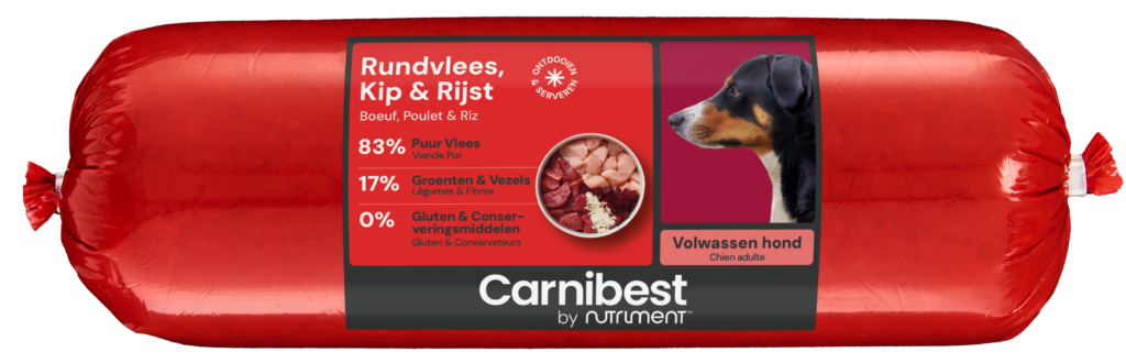 Carnibest Hond Rundvlees, Kip & Rijst 500gr