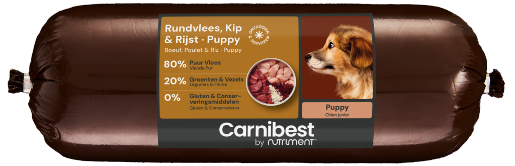 Carnibest Hond Puppy Rundvlees, Kip & Rijst 1kg