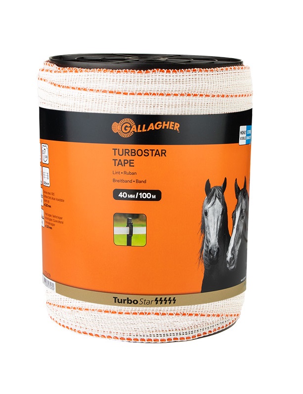 Schriklint Gallagher TurboStar 40mm wit 100mtr