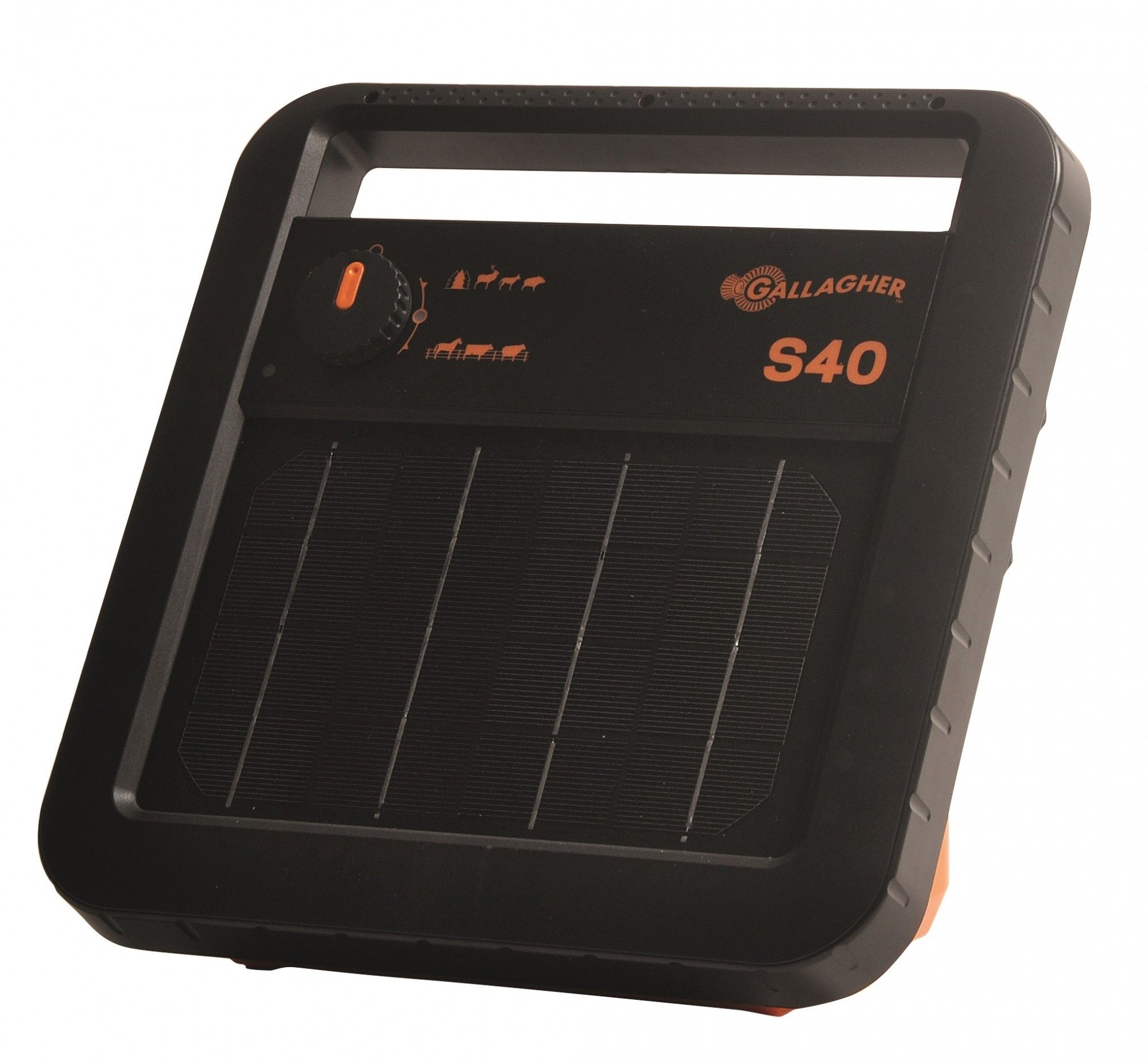 Schrikdraadapparaat Gallagher S40 solar (zonne-energie) inclusief accu.