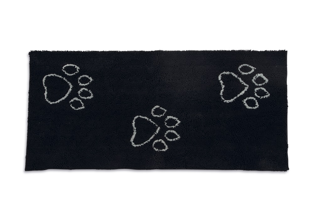 Dirty Dog droogmat loper hond zwart 152 x 76 cm