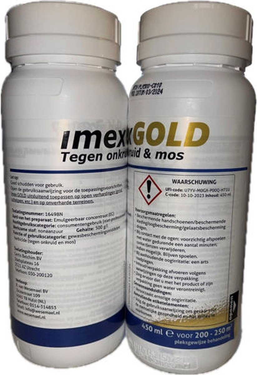 IMEX Gold tegen onkruid en mos 450 ml.
