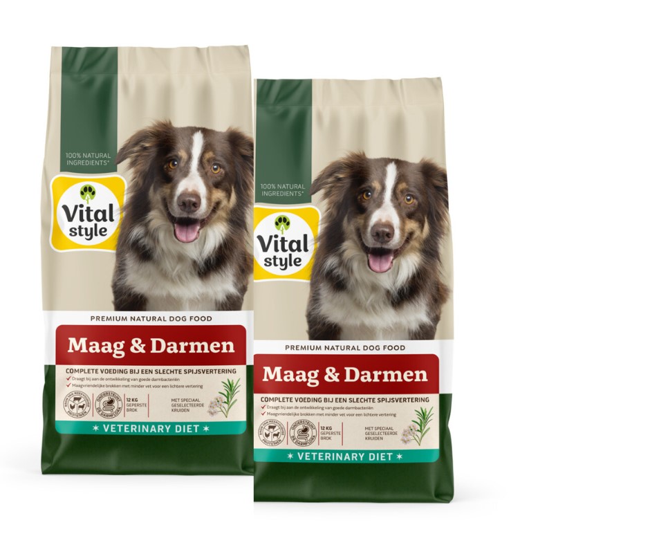 VITALstyle hondenvoer Maag & Darmen 2x12kg duopack