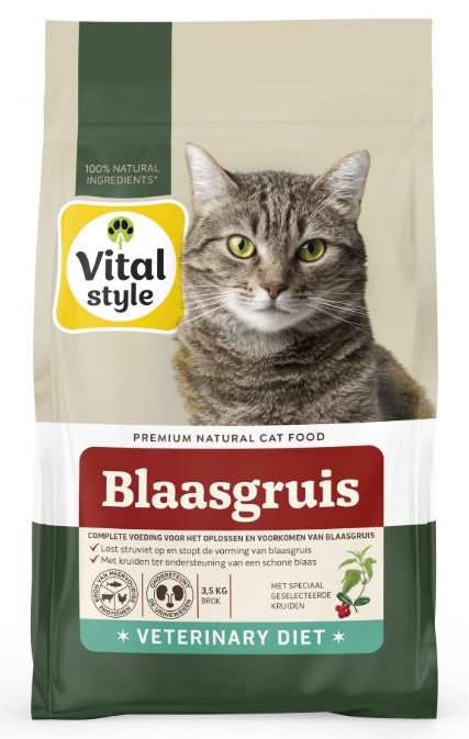 Vitalstyle Blaasgruis kattenvoer 3,5kg